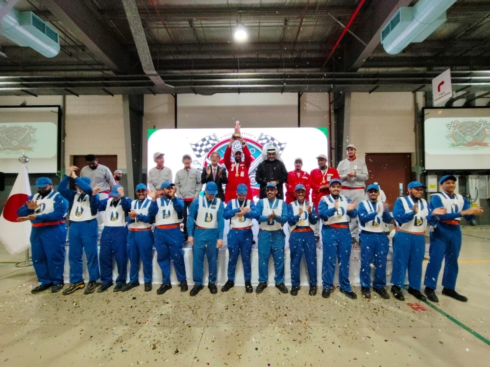 a group photo with the winners